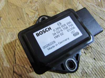 BMW DSC Yaw Rate Speed Sensor Traction Control Bosch 34526758750 E60 525i 530i 545i 550i E63 645Ci4